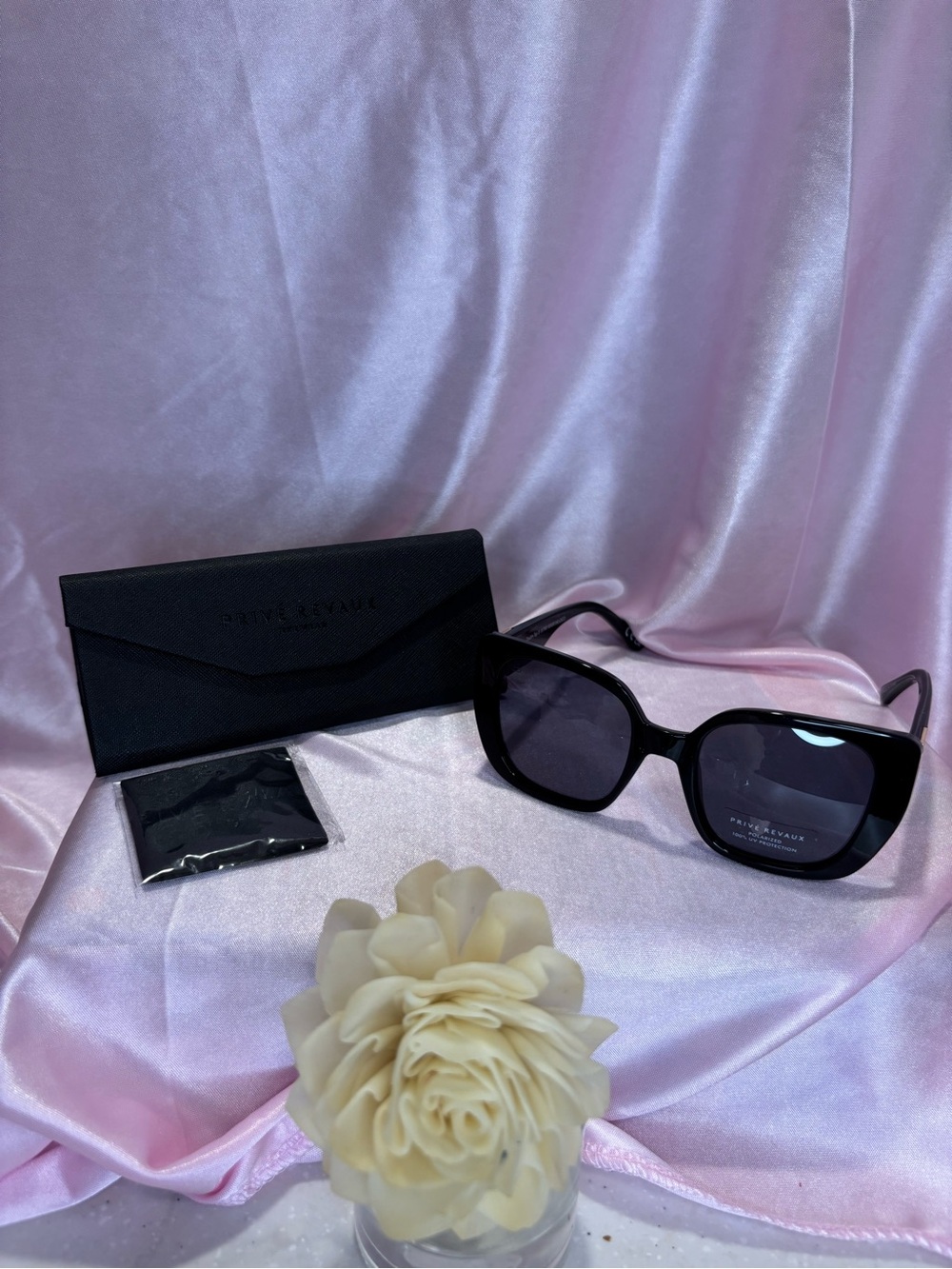 Prive Revaux Women’s Black Square Sunglasses
